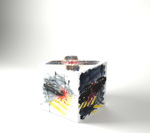 CRASHCUBE bright assembled cube render for collision 4621295