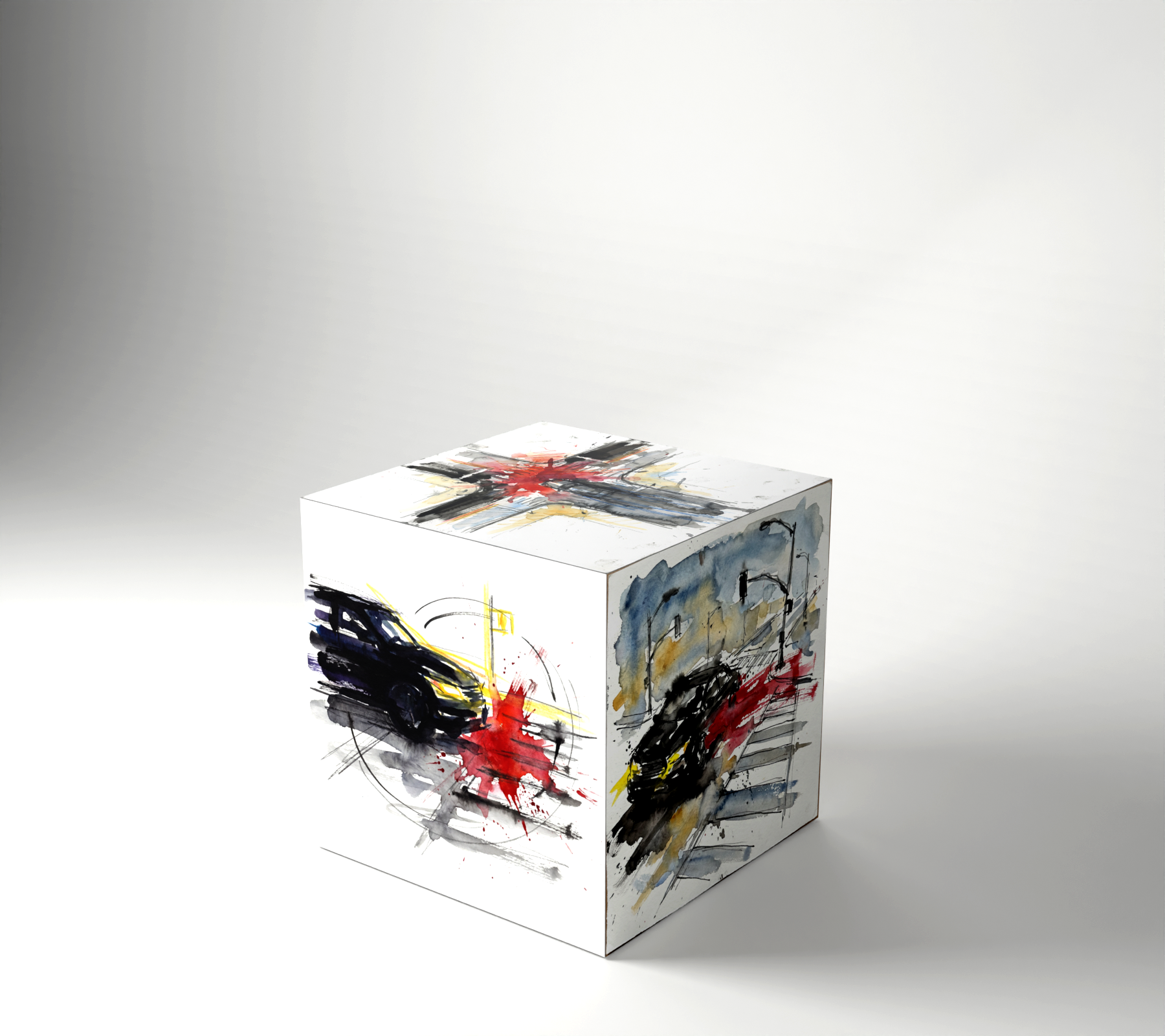 CRASHCUBE bright assembled cube render for collision 4621295