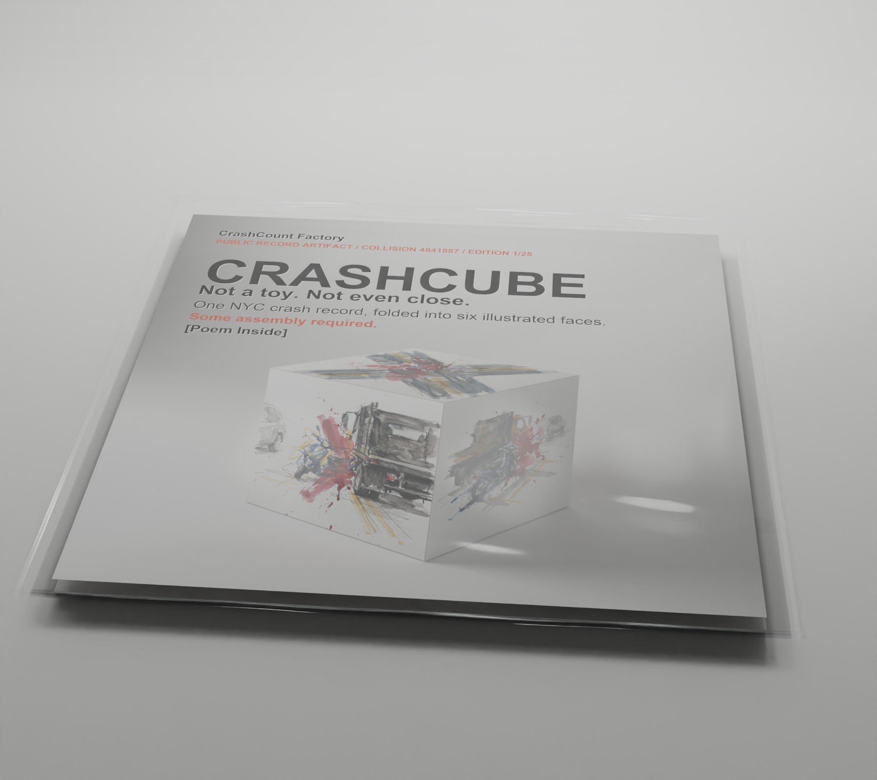CRASHCUBE collision 4841887 packaged in a clear plastic sleeve