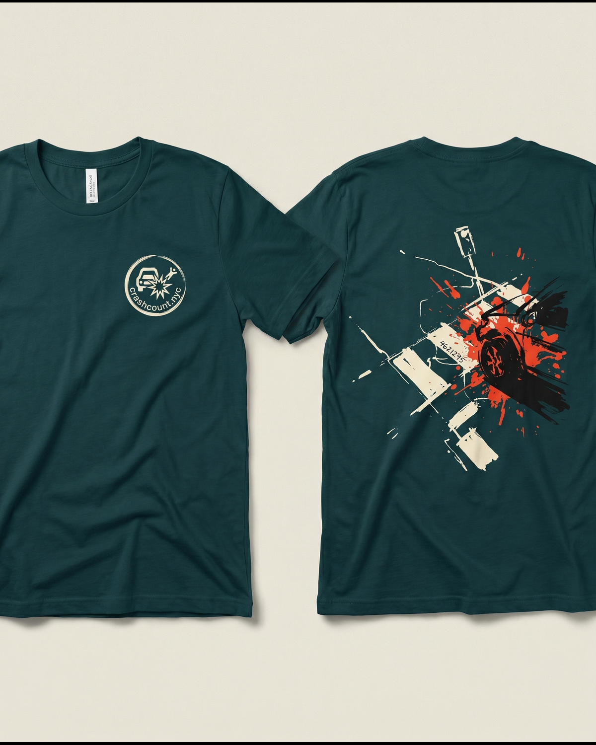 CrashCount Factory 4621295 Atlantic shirt flatlay showing front and back