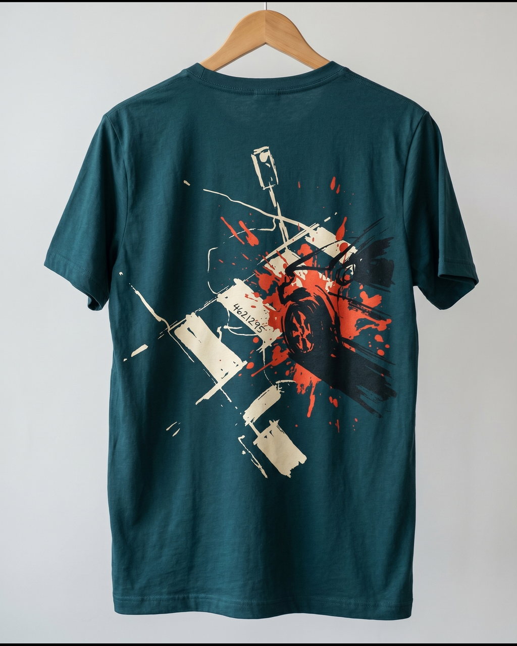 CrashCount Factory 4621295 Atlantic shirt back print hanging